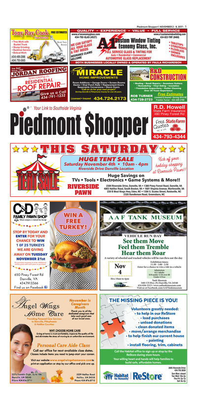 Piedmont Shopper - Nov 2, 2017