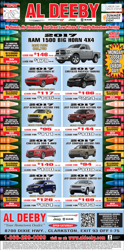 Oakland Press - Local Auto Deals - Sep 3, 2017