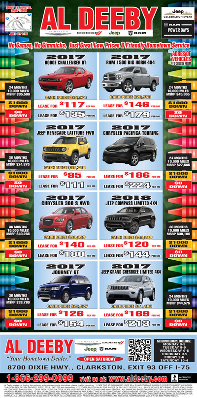 Oakland Press - Local Auto Deals - Sep 10, 2017
