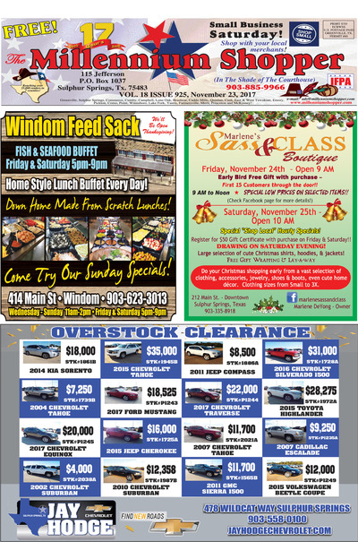 Millennium Shopper - Nov 23, 2017