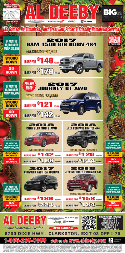 Oakland Press - Local Auto Deals - Dec 3, 2017