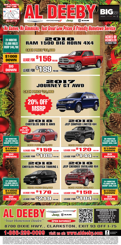 Oakland Press - Local Auto Deals - Dec 10, 2017