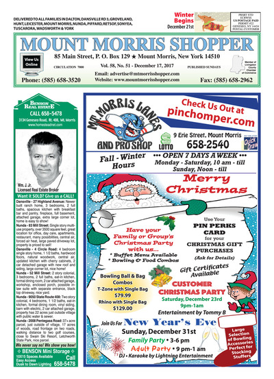 Mount Morris Shopper - Dec 17, 2017