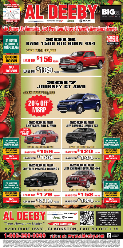 Oakland Press - Local Auto Deals - Dec 17, 2017