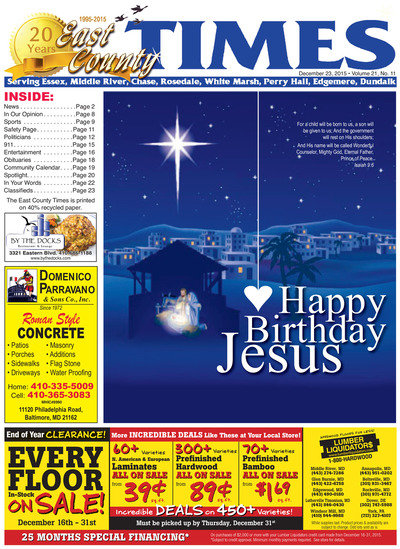 East County Times - Dec 23, 2015