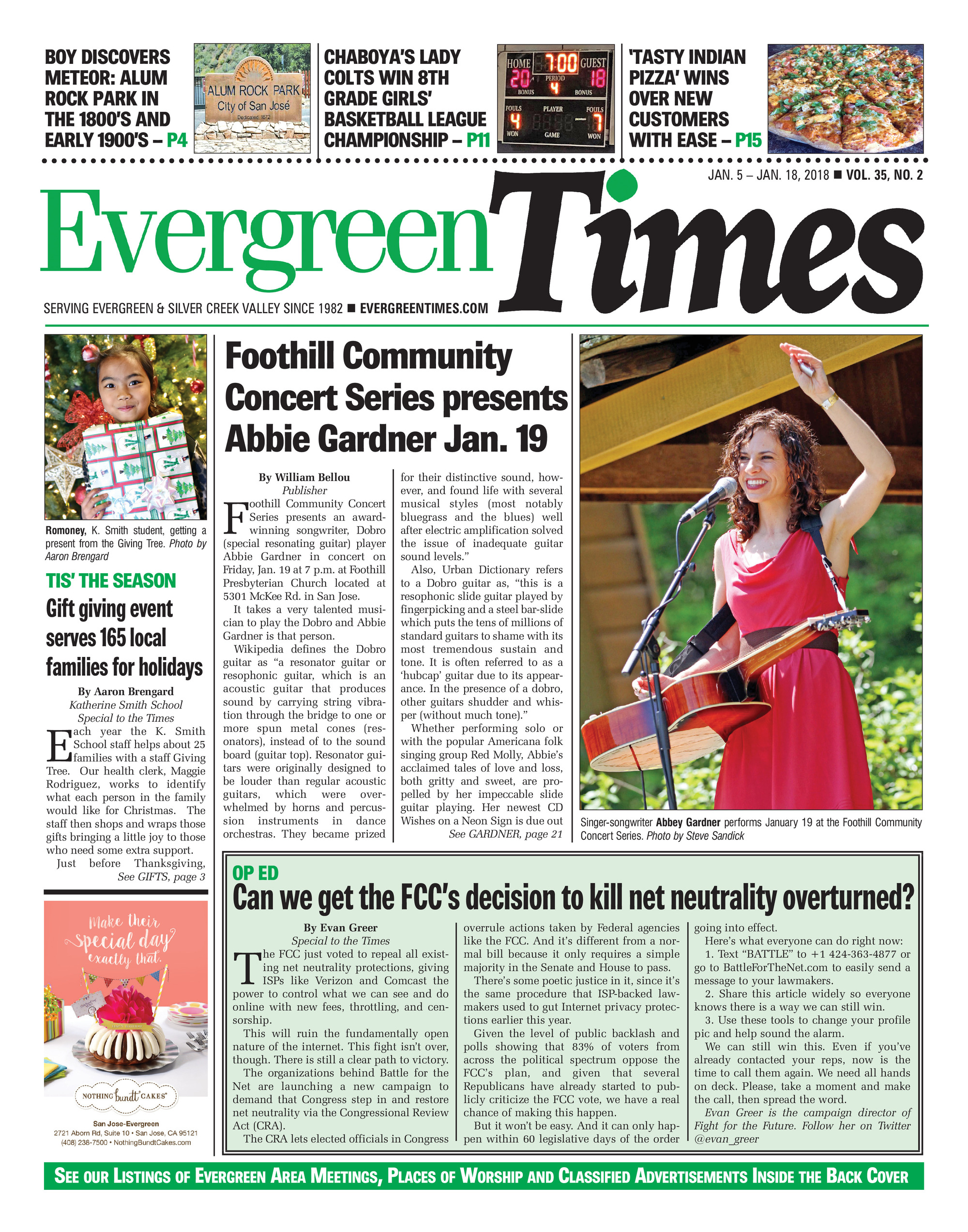 Evergreen Times Jan 5, 2018