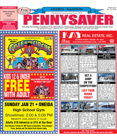 Oneida-Madison Pennysaver - Jan 14, 2018