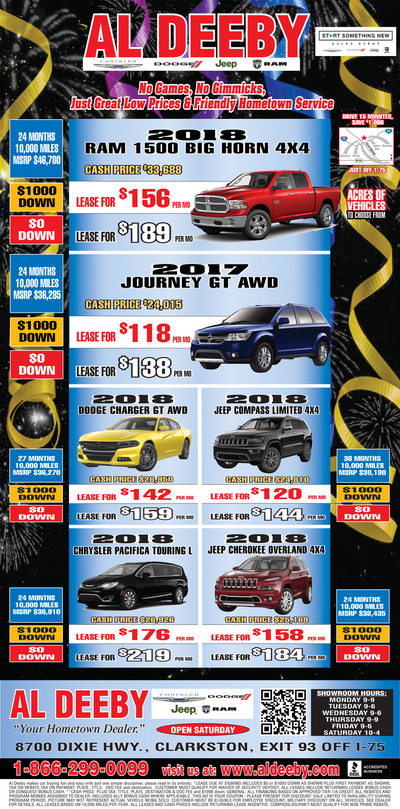 Oakland Press - Local Auto Deals - Jan 14, 2018