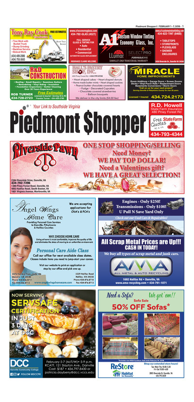 Piedmont Shopper - Feb 1, 2018