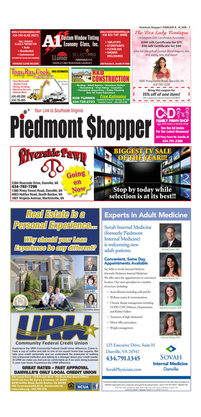 Piedmont Shopper - Feb 8, 2018