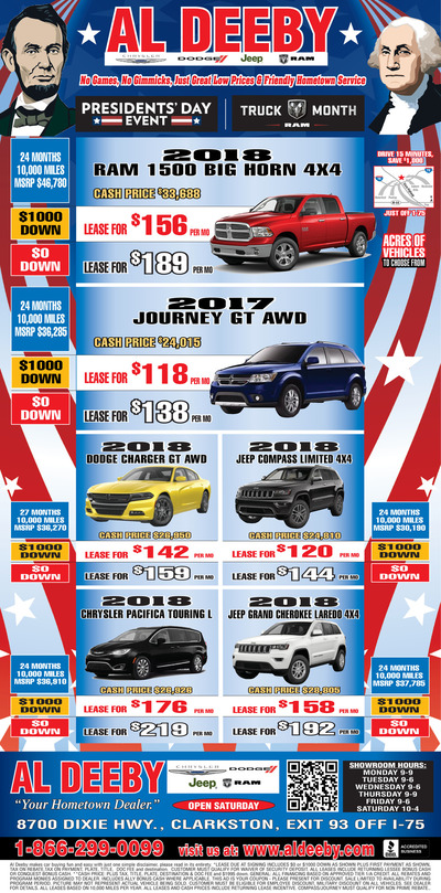Oakland Press - Local Auto Deals - Feb 11, 2018