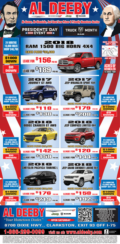 Oakland Press - Local Auto Deals - Feb 18, 2018