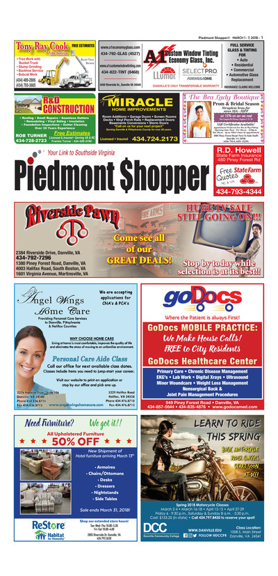 Piedmont Shopper - Mar 1, 2018