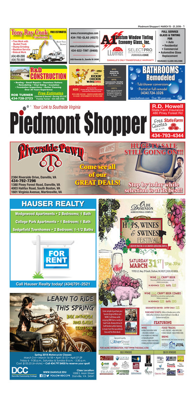 Piedmont Shopper - Mar 15, 2018