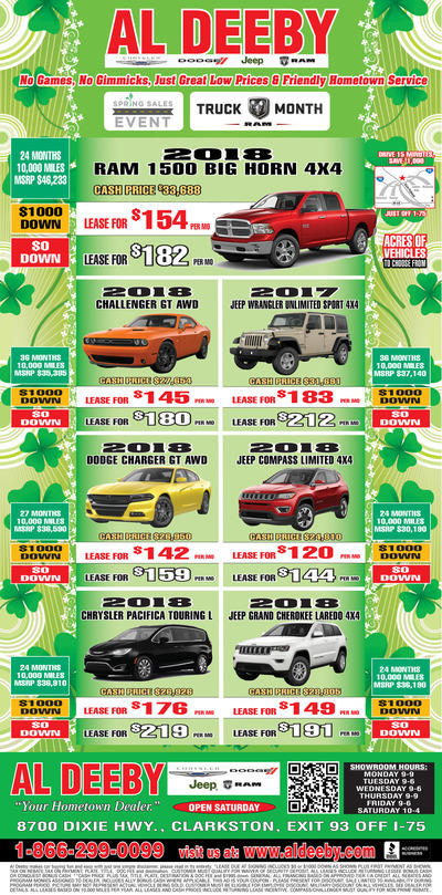 Oakland Press - Local Auto Deals - Mar 18, 2018