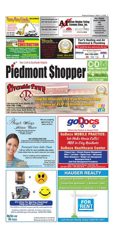 Piedmont Shopper - Apr 5, 2018
