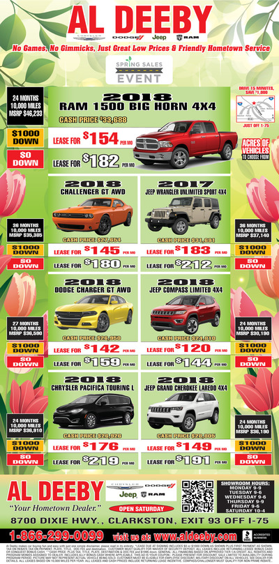 Oakland Press - Local Auto Deals - Apr 22, 2018
