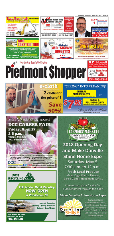 Piedmont Shopper - Apr 26, 2018