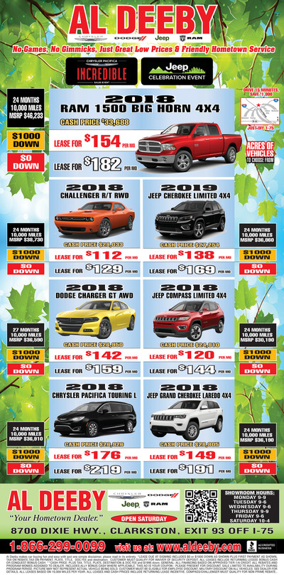 Oakland Press - Local Auto Deals - May 20, 2018