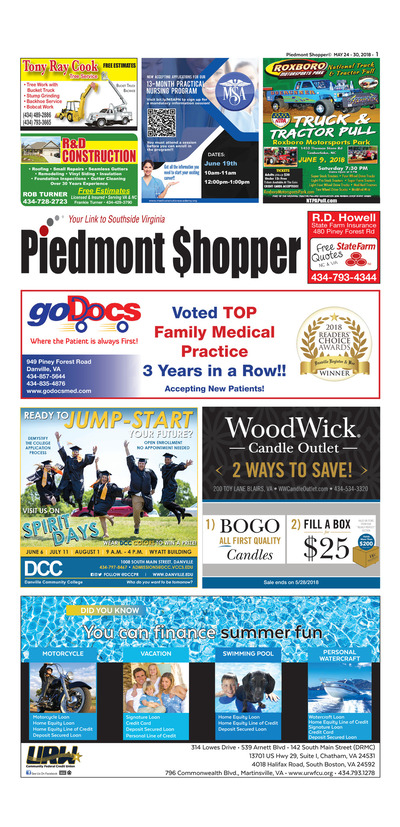 Piedmont Shopper - May 24, 2018