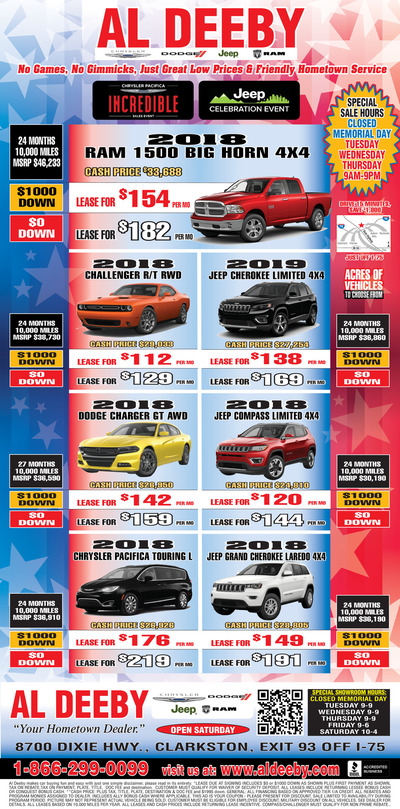 Oakland Press - Local Auto Deals - May 27, 2018