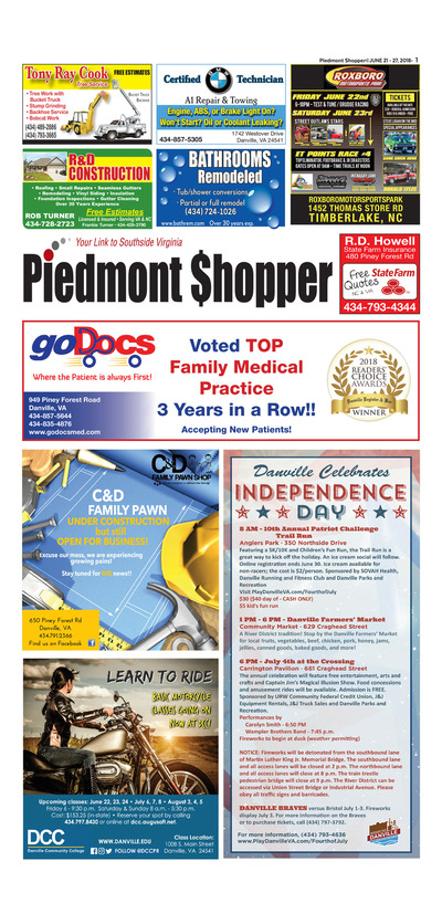 Piedmont Shopper - Jun 21, 2018